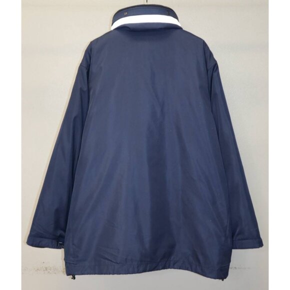 Vintage Nike 2XL Blue Hooded Windbreaker Jacket Full Zip Removable Liner 2-in-1 - Picture 2 of 16